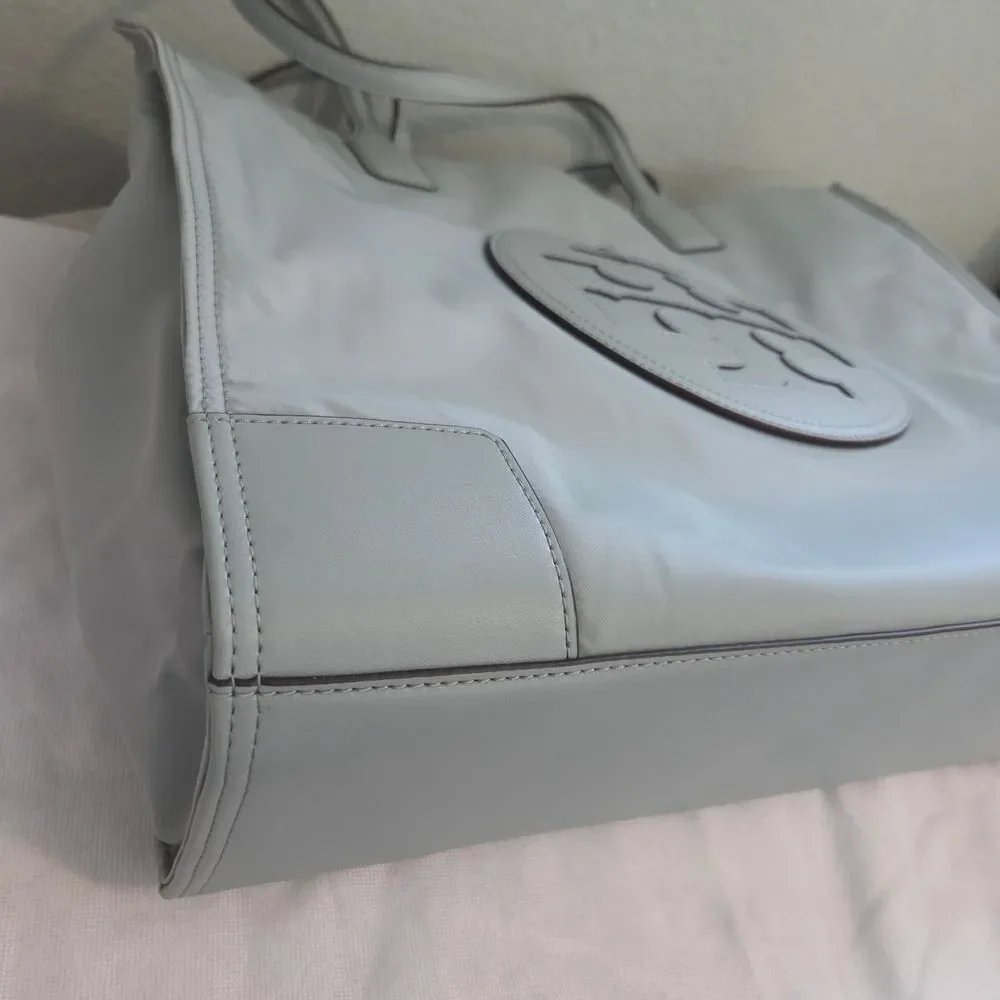 Tory Burch ELLA Tote Bag Blue Celadon